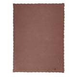 Heirloom Lace Knit Baby Blanket in Mocha - Aaria Tees Aaria Tees
