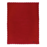 Heirloom Lace Knit Baby Blanket in Red Xmas - Aaria Tees Aaria Tees