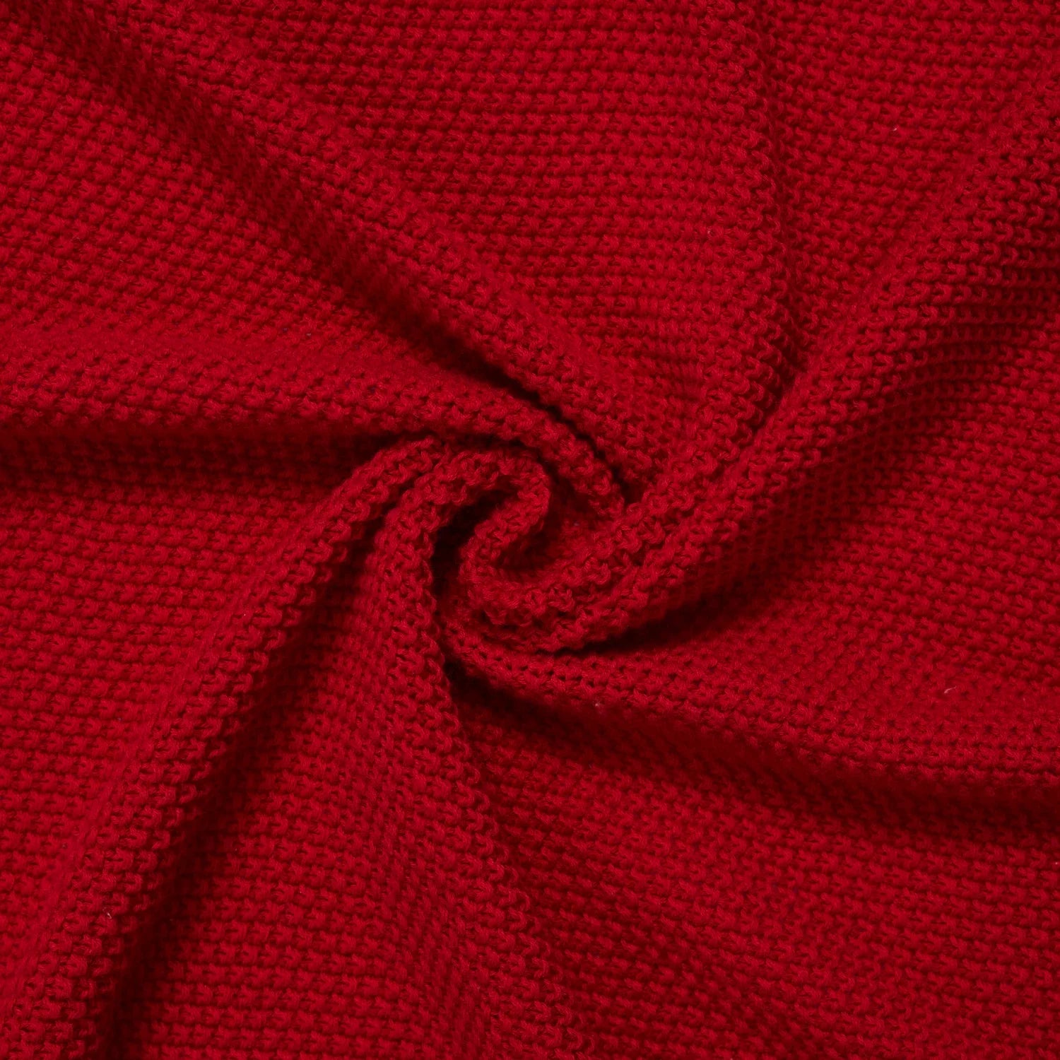 Heirloom Lace Knit Baby Blanket in Red Xmas - Aaria Tees Aaria Tees