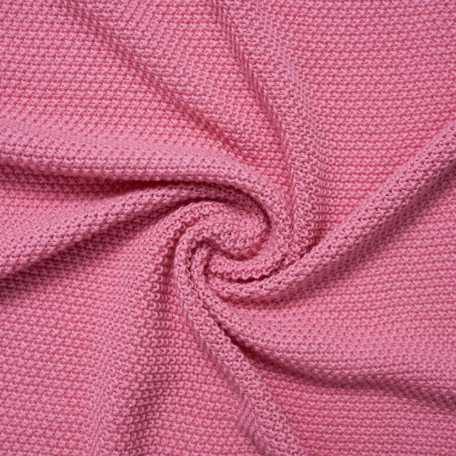 Heirloom Lace Knit Baby Blanket in Rose Pink - Aaria Tees Aaria Tees