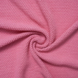 Heirloom Lace Knit Baby Blanket in Rose Pink - Aaria Tees Aaria Tees