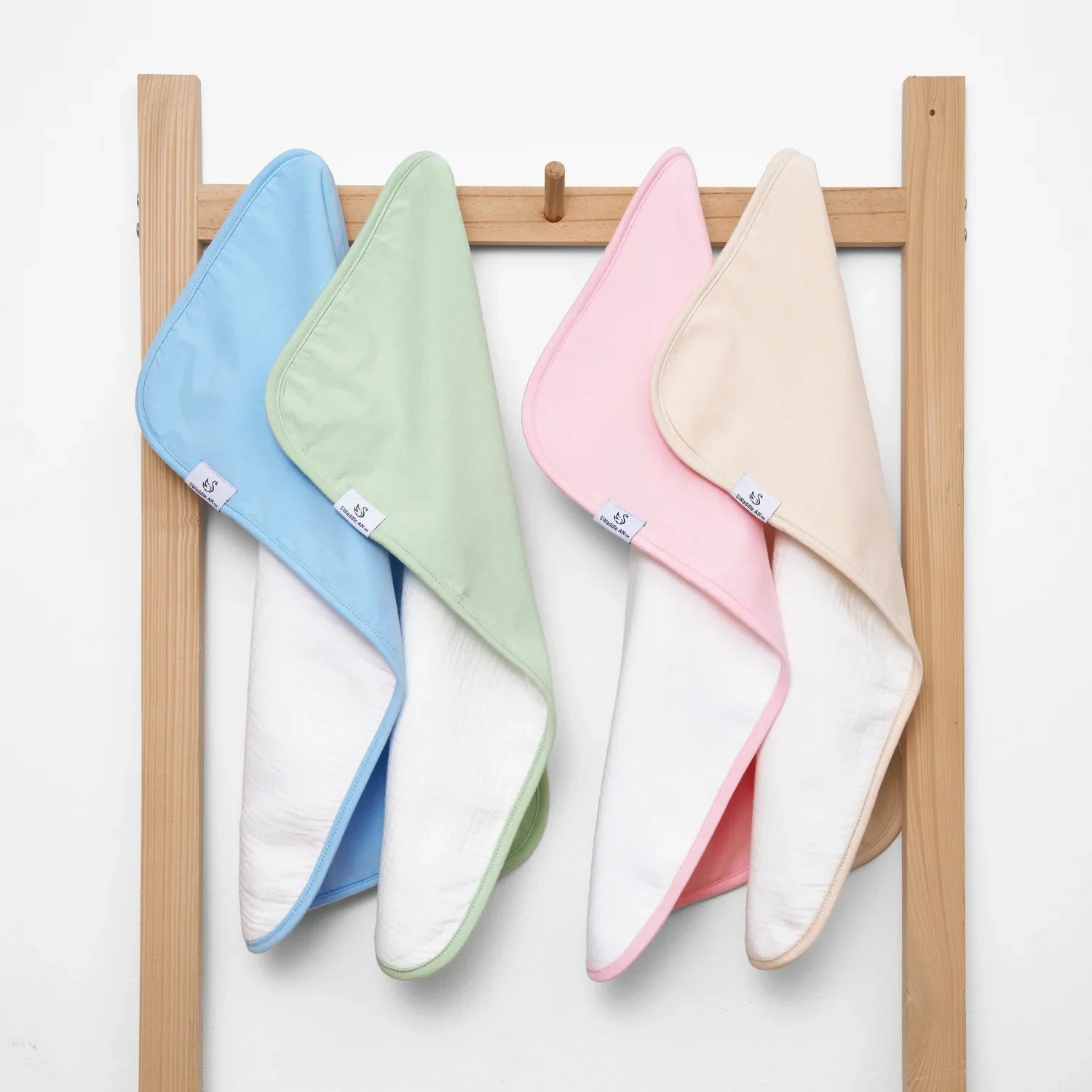 Burp Cloths in Sage Green - Aaria Tees Aaria Tees