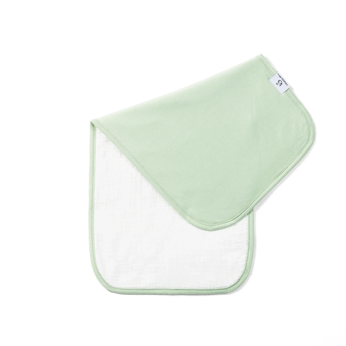 Burp Cloths in Sage Green - Aaria Tees