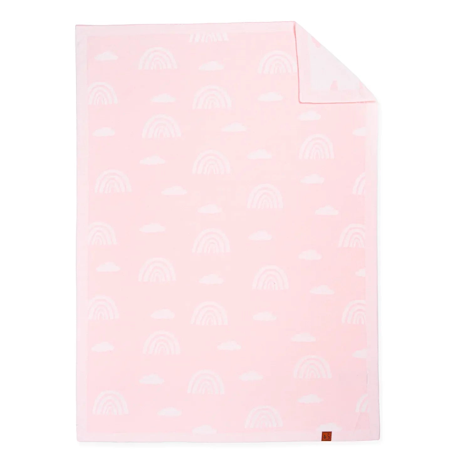 Rainbow Jacquard Knit Baby Blanket - Aaria Tees Aaria Tees