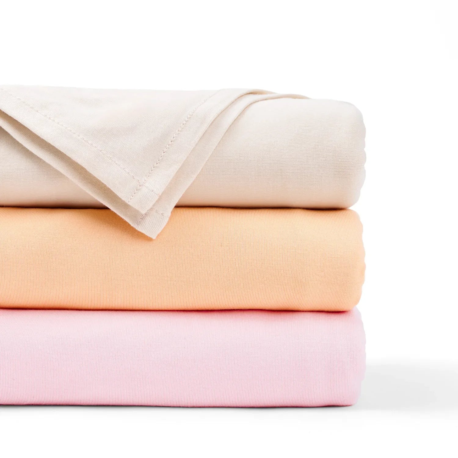 Bamboo Swaddle Blankets in Peach Fuzz - Aaria Tees Aaria Tees
