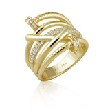 Sabrina Pave Nail Ring Aaria Tees