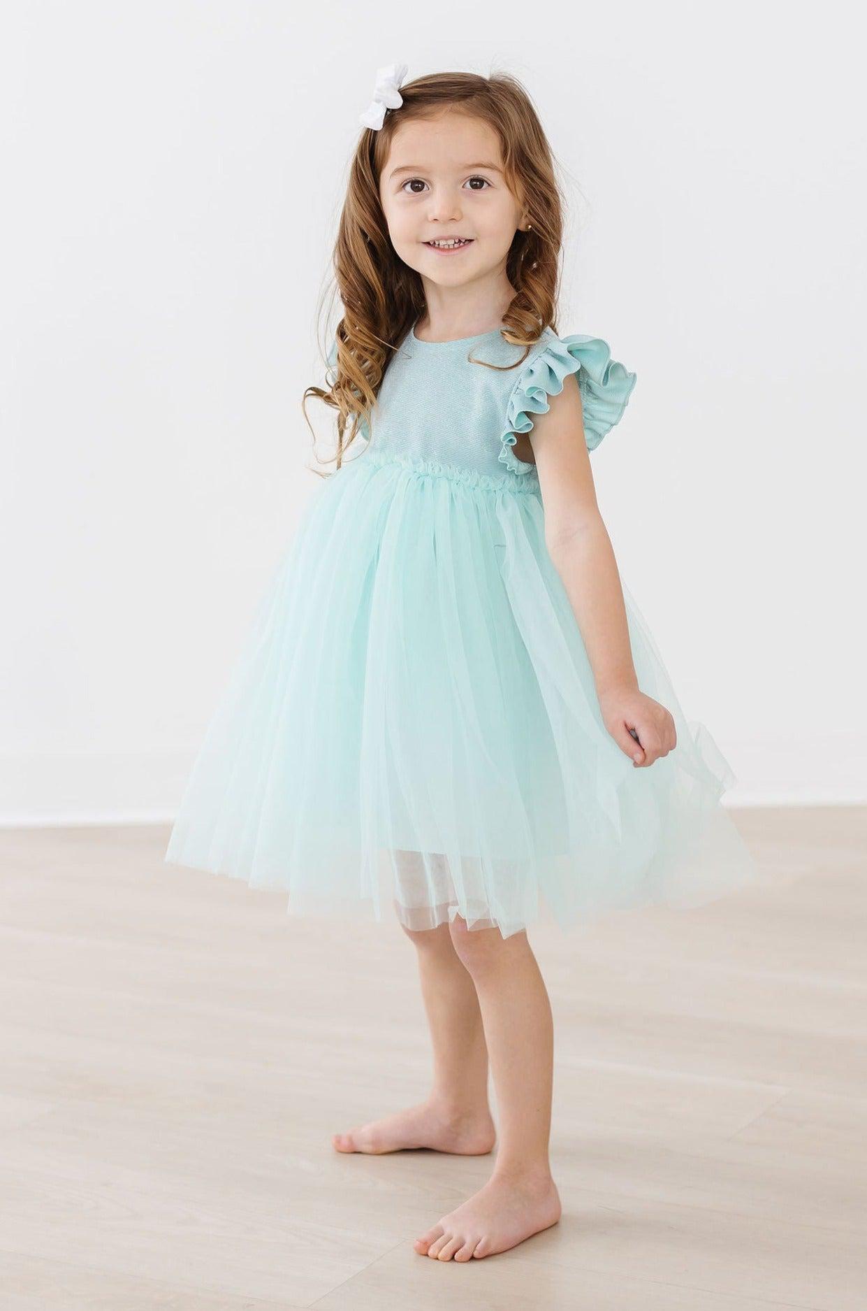 Sage Shimmer Tutu Dress - Aaria Tees Aaria Tees