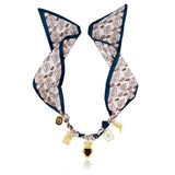 Brown Silk Charm Necklace Aaria Tees