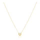 Mini Maddox Horseshoe Necklace Aaria Tees