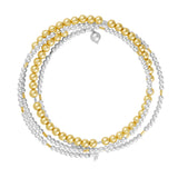 Two Tone Beaded Wrap Choker Aaria Tees
