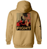 Trump Fight Poster Aaria Tees