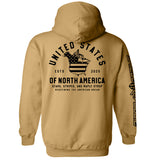 The United States of North America (Black) Aaria Tees