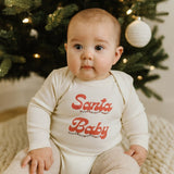 long sleeve graphic bodysuit | Santa Baby - Aaria Tees Aaria Tees