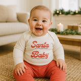 long sleeve graphic bodysuit | Santa Baby - Aaria Tees Aaria Tees