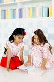 School Days 3/4 Ruffle Twirl Dress - Aaria Tees Aaria Tees