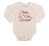 long sleeve graphic bodysuit | baby its cold outside - Aaria Tees Aaria Tees