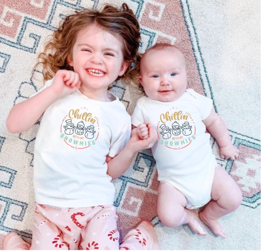 graphic bodysuit | chillin with my snowmies - Aaria Tees Aaria Tees