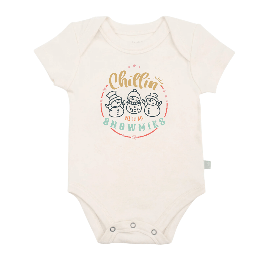 graphic bodysuit | chillin with my snowmies - Aaria Tees