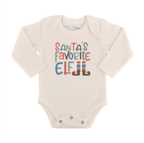 graphic bodysuit | santas favorite elf (long sleeve) - Aaria Tees Aaria Tees