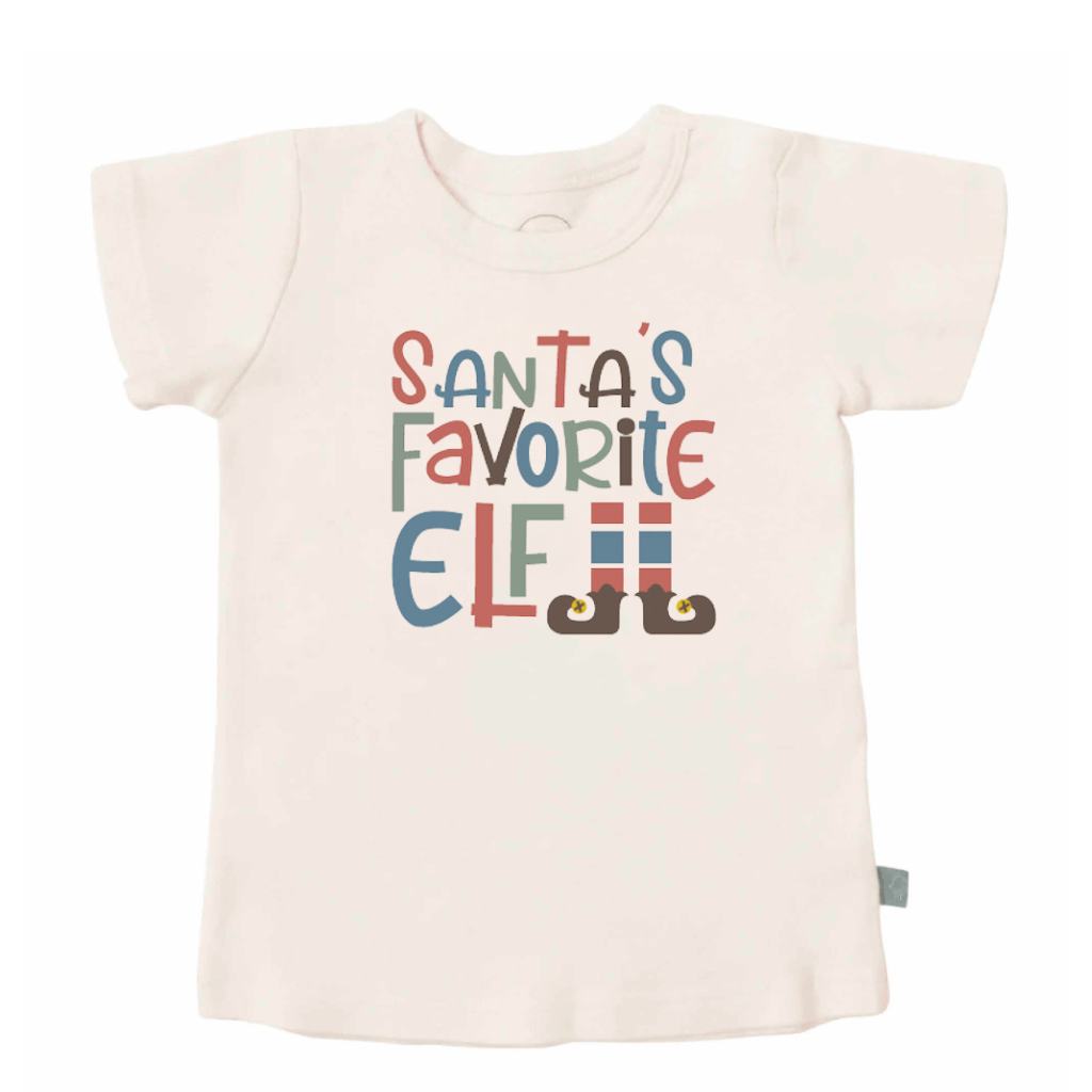 graphic tee | santas favorite elf - Aaria Tees