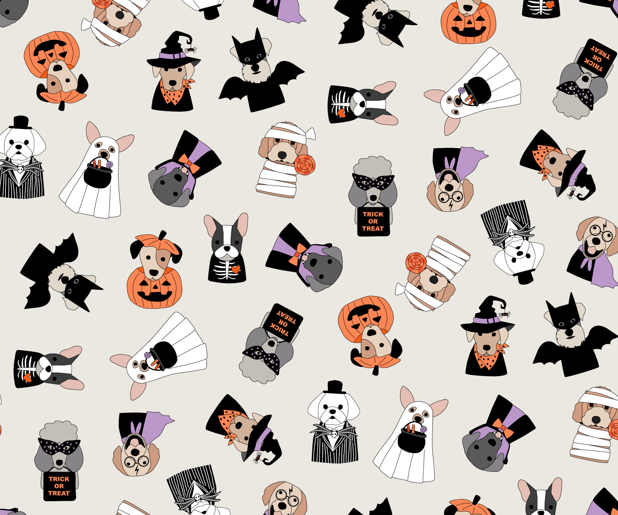 Bark & Treat (Women's Long Sleeve PJ) - Aaria Tees Aaria Tees