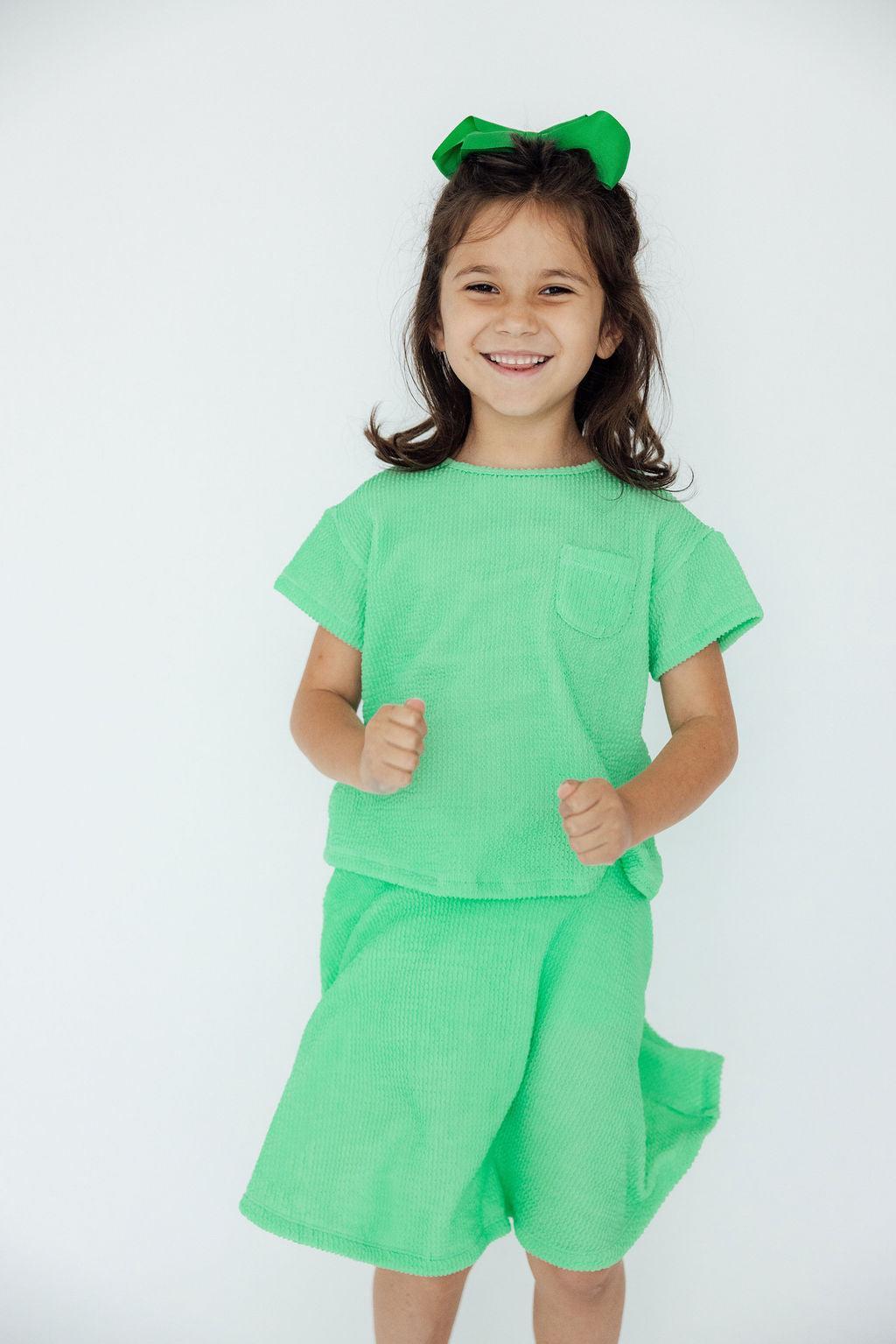 Seafoam Green Scrunchy Pocket Tee - Aaria Tees Aaria Tees