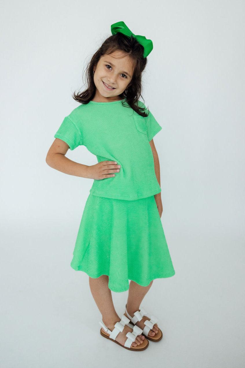 Seafoam Green Scrunchy Twirl Skort - Aaria Tees Aaria Tees