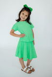 Seafoam Green Scrunchy Twirl Skort - Aaria Tees Aaria Tees