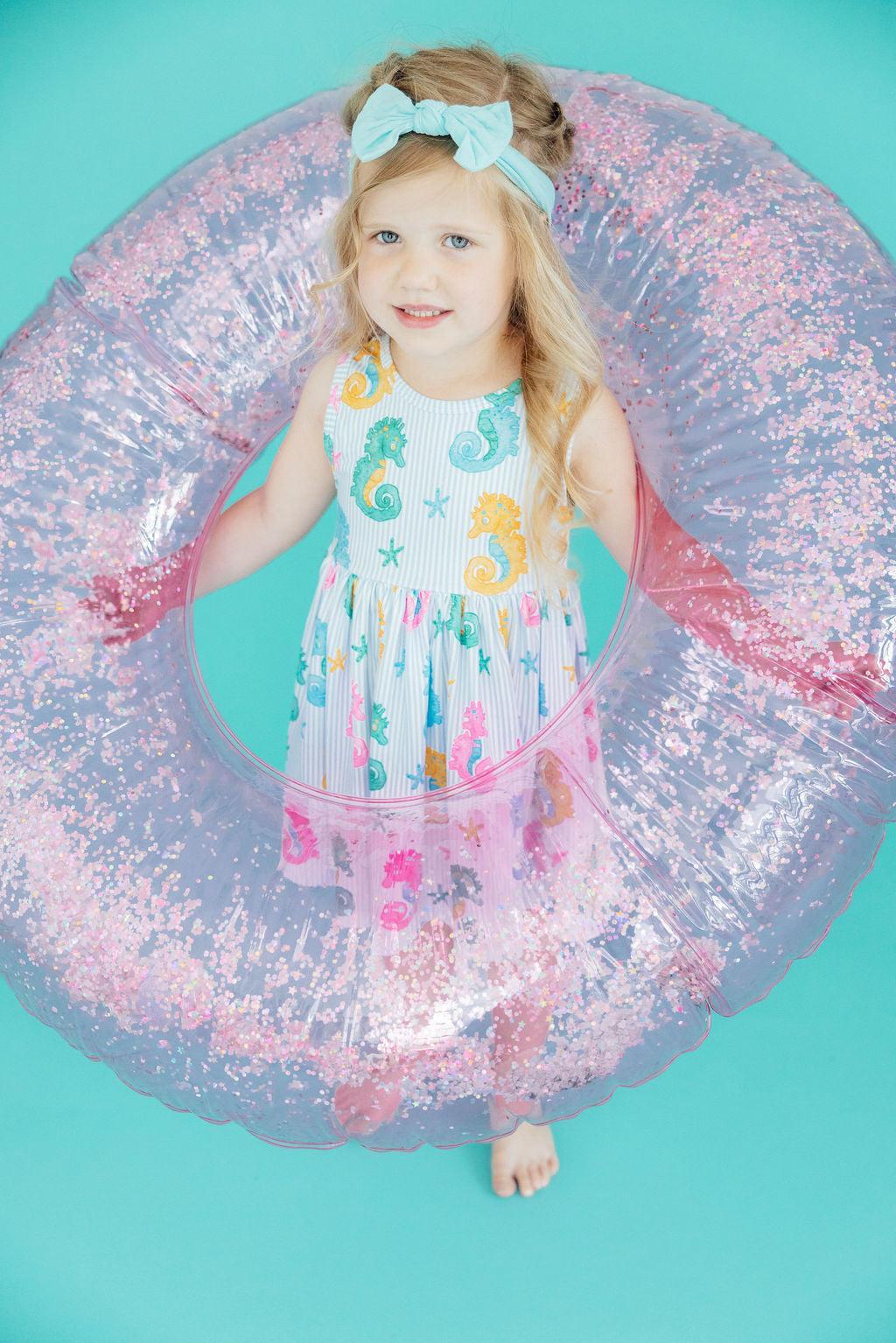 Seahorse Swirl Tank Twirl Dress - Aaria Tees Aaria Tees