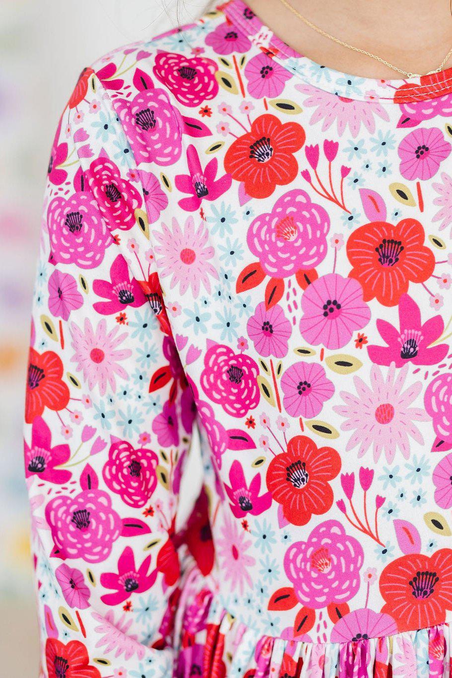 Secret Garden 3/4 Pocket Twirl Dress - Aaria Tees Aaria Tees