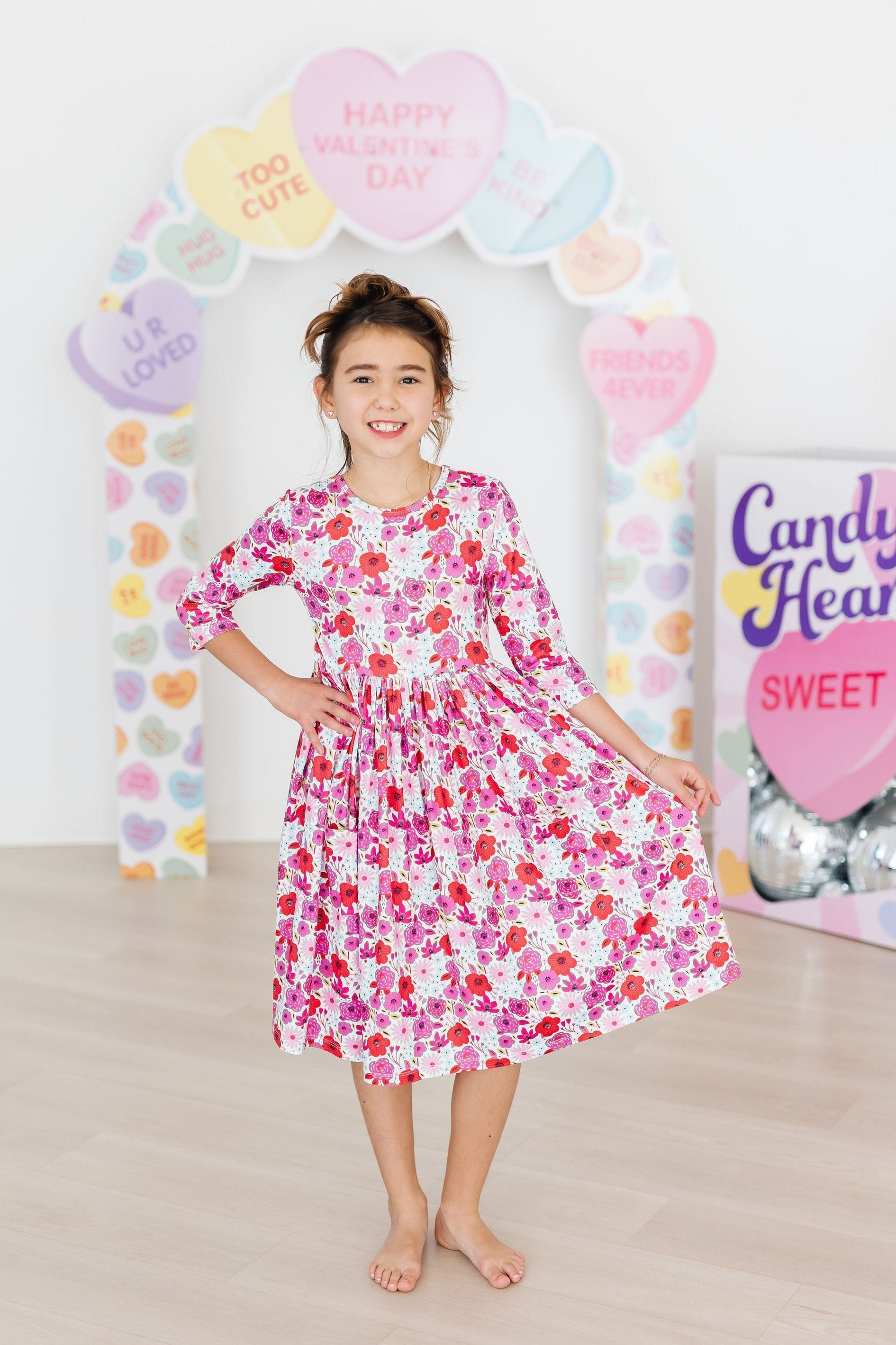 Secret Garden 3/4 Pocket Twirl Dress - Aaria Tees Aaria Tees