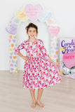 Secret Garden 3/4 Pocket Twirl Dress - Aaria Tees Aaria Tees