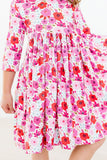 Secret Garden 3/4 Pocket Twirl Dress - Aaria Tees Aaria Tees