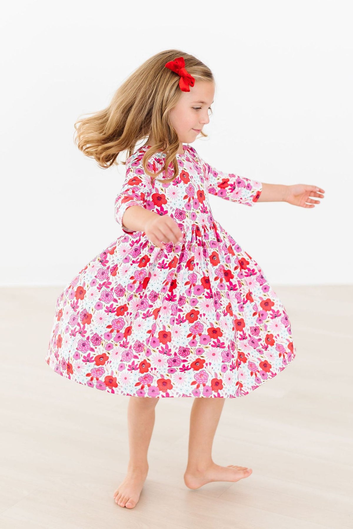 Secret Garden 3/4 Pocket Twirl Dress - Aaria Tees