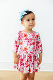 Secret Garden 3/4 Sleeve Twirl Bodysuit - Aaria Tees Aaria Tees