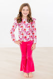 Secret Garden L/S Ruffle Tee - Aaria Tees Aaria Tees