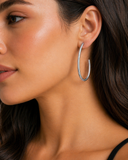 Serena Gold Hoop Aaria Tees