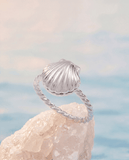 Salt + Sea 'Seashells Are Love Letters In The Sand' Locket Ring - Aaria Tees Aaria Tees