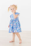 Shimmer & Shine Flutter Sleeve Twirl Dress - Aaria Tees Aaria Tees