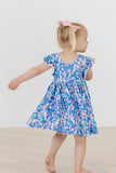 Shimmer & Shine Flutter Sleeve Twirl Dress - Aaria Tees Aaria Tees