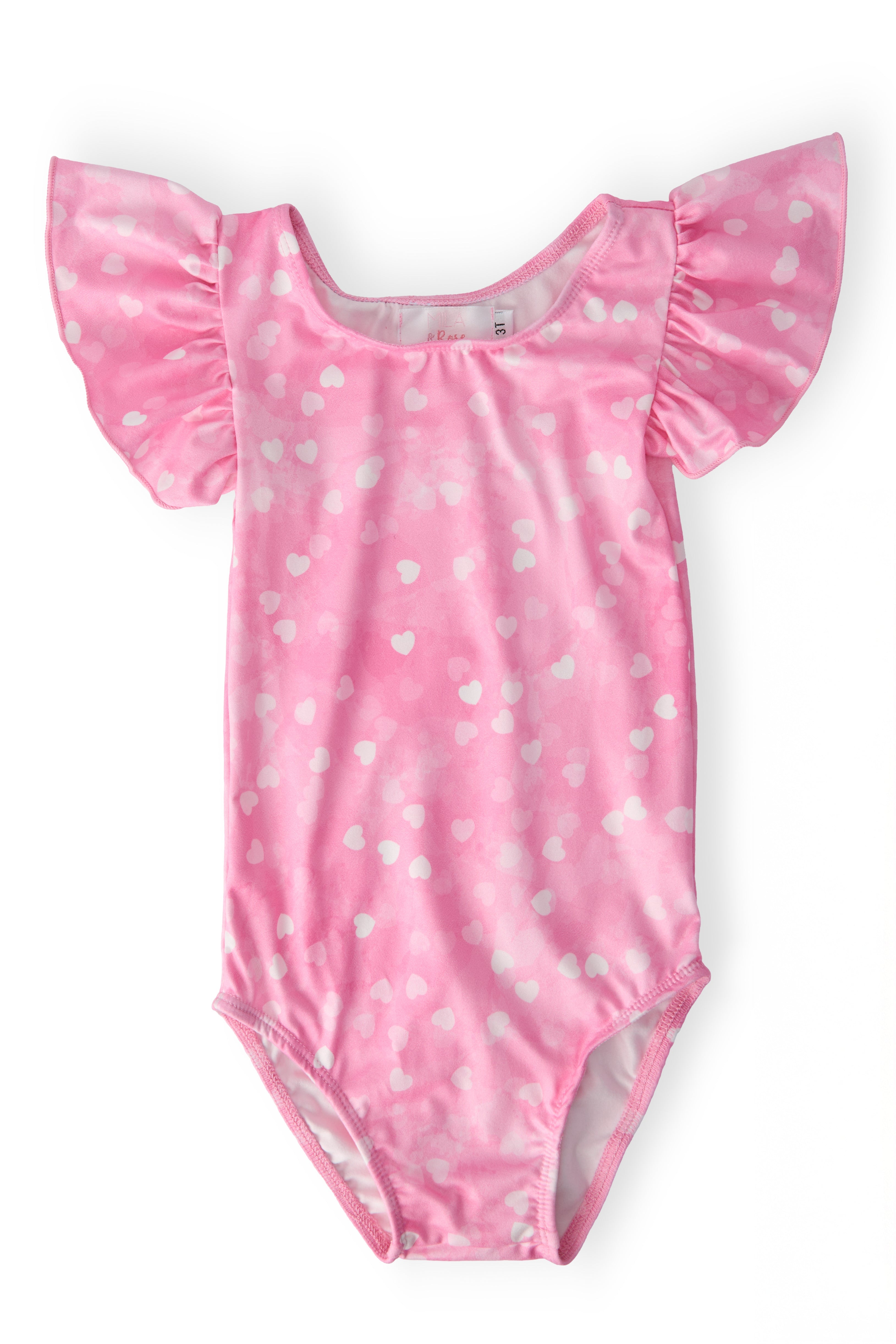Shine Bright S/S Flutter Sleeve Leotard - Aaria Tees Aaria Tees