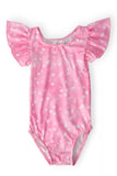 Shine Bright S/S Flutter Sleeve Leotard - Aaria Tees Aaria Tees