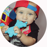 Little bamBAM Baby Teething Toy – Cyan - Aaria Tees Aaria Tees