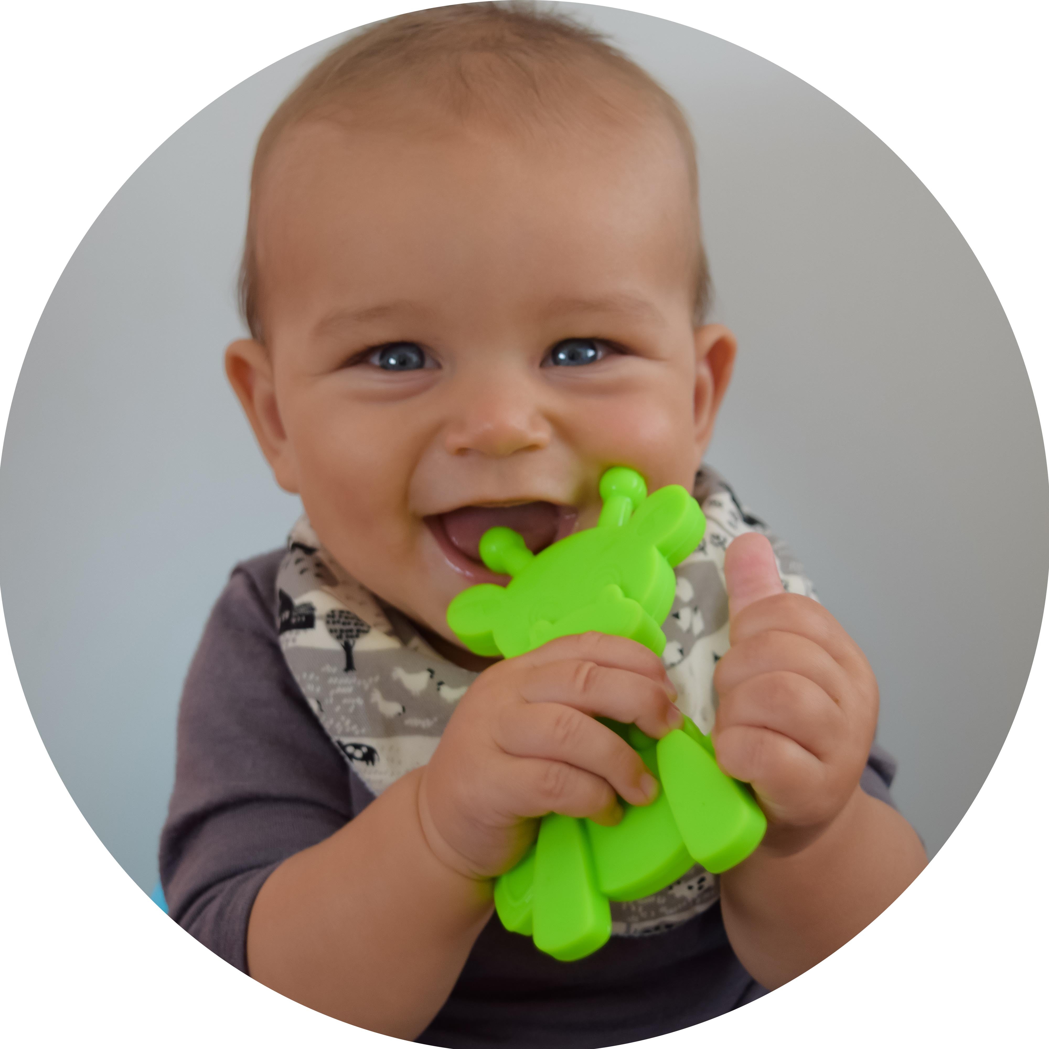 Little bamBAM Baby Teething Toy - Lime - Aaria Tees Aaria Tees