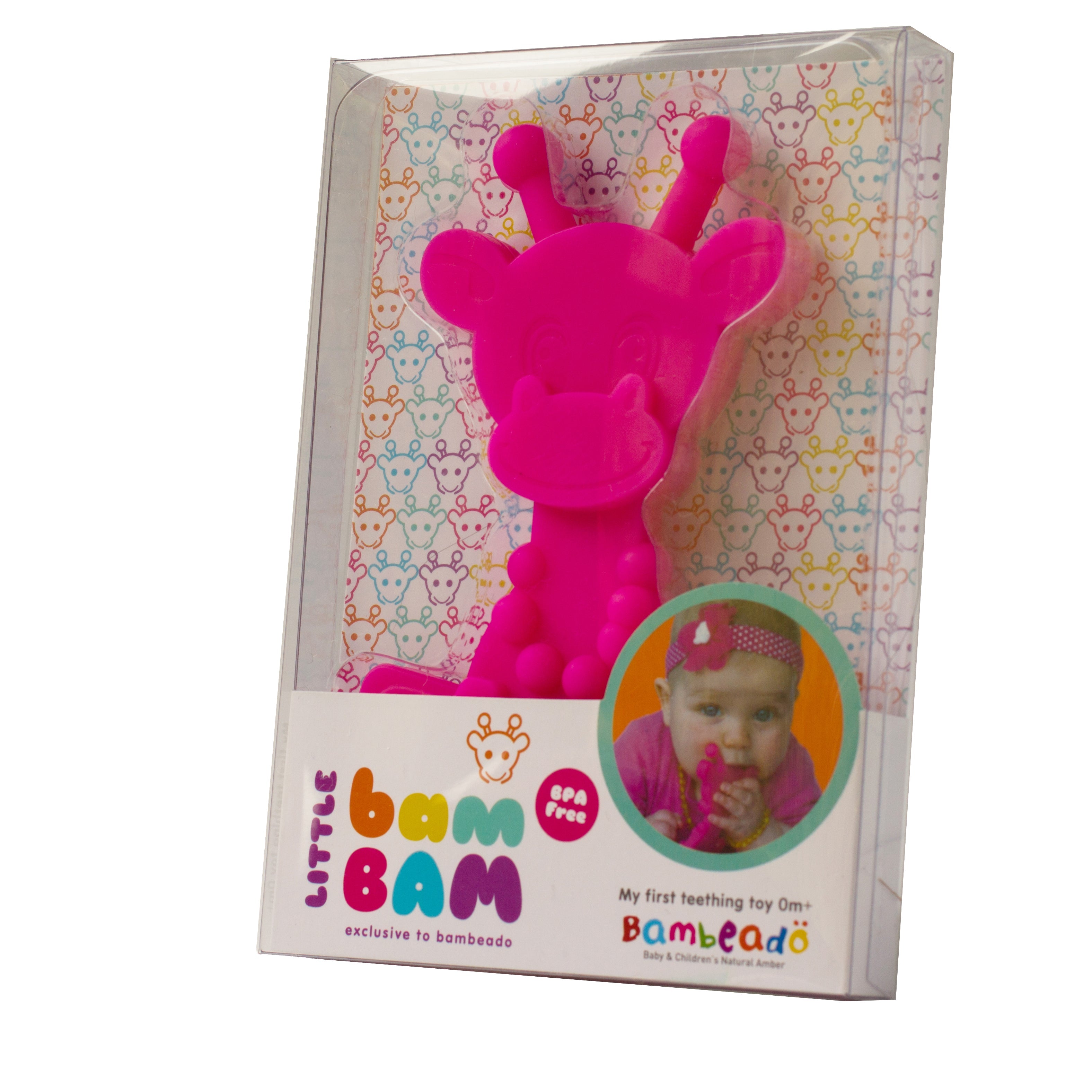 Little bamBAM Baby Teething Toy - Magenta - Aaria Tees Aaria Tees