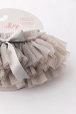SALE Silver Glitter Ruffle Tutu Bloomer - Aaria Tees Aaria Tees