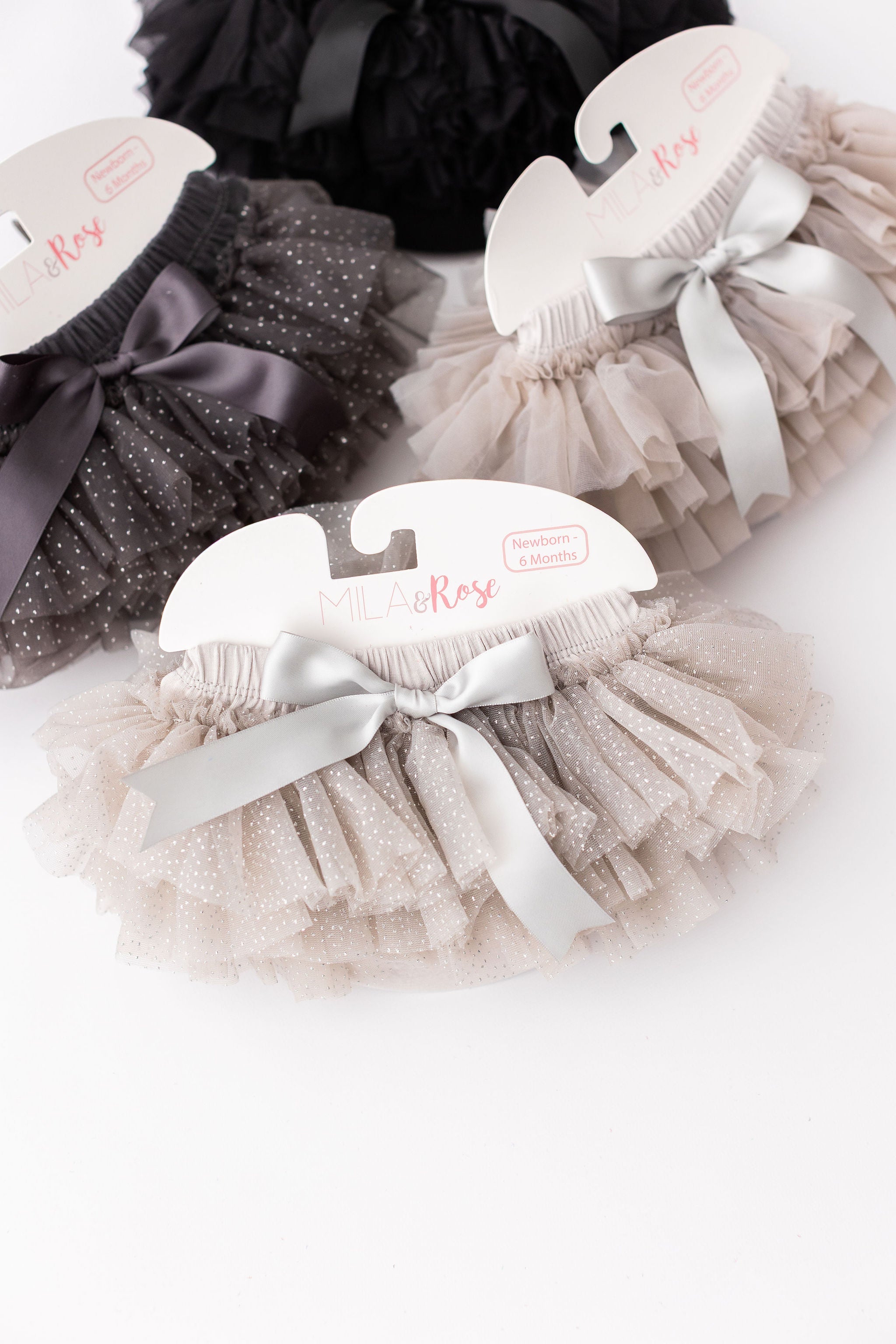 SALE Silver Glitter Ruffle Tutu Bloomer - Aaria Tees Aaria Tees