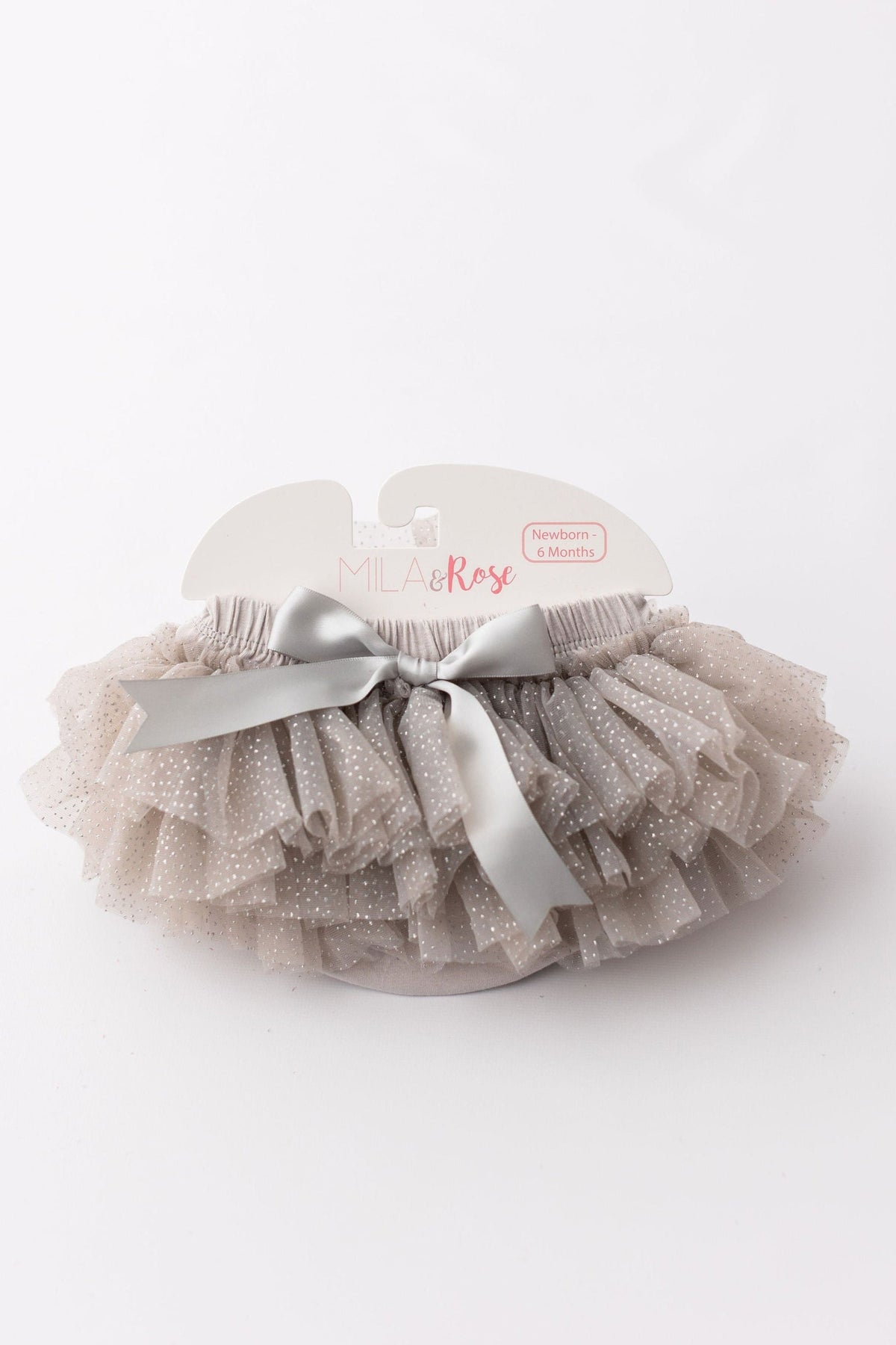 SALE Silver Glitter Ruffle Tutu Bloomer - Aaria Tees