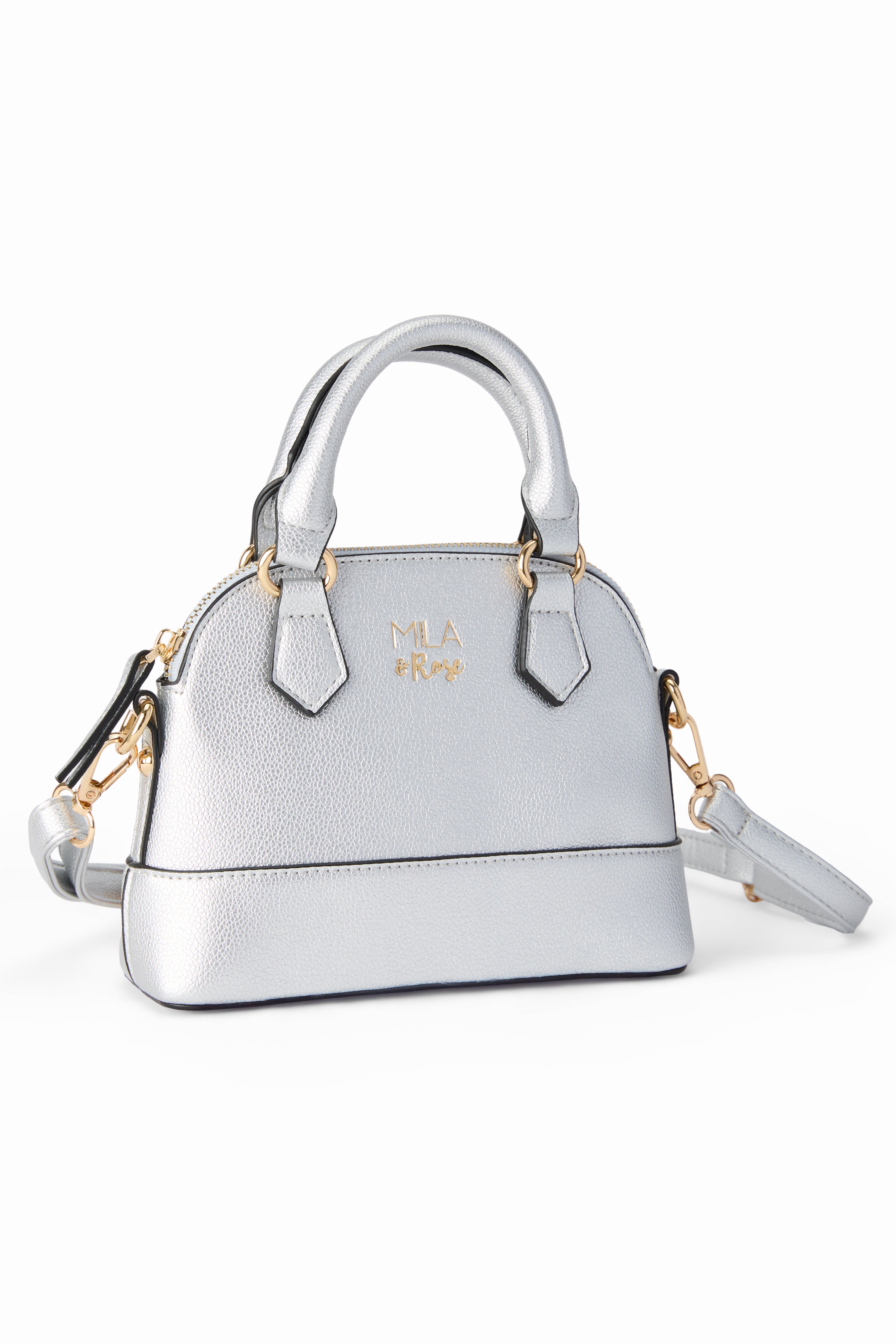 SALE Silver Metallic Girl's Crossbody Purse - Aaria Tees Aaria Tees