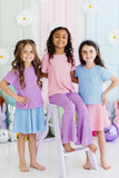 Bright Lilac Scrunchy Pocket Tee - Aaria Tees Aaria Tees